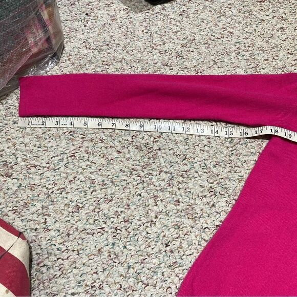 Andre Christian Pink Cashmere Button Down Cardigan Womens Size XS - Picture 5 of 8